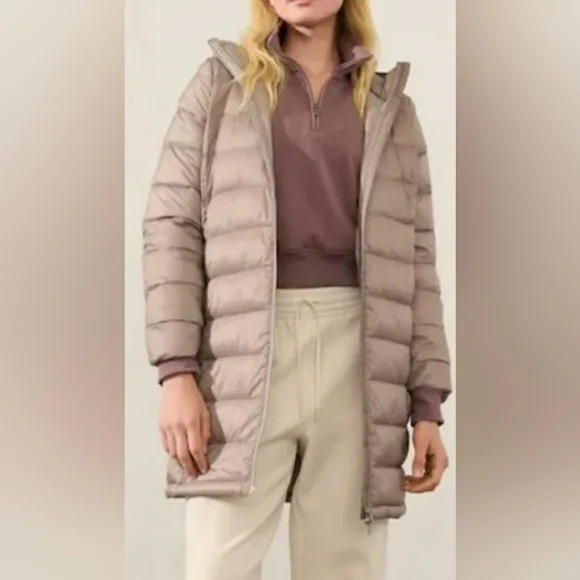 Athleta Aire Puffer Parka Size Small ⛅ - Picture 3 of 9